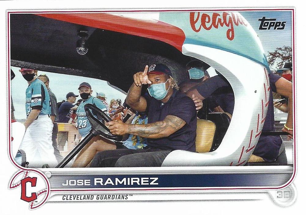 Jose Ramirez #269 Cleveland Guardians (In bullpen cart) | 2022 Topps