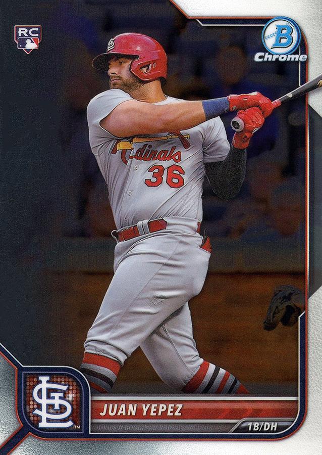 Juan Yepez #26 St. Louis Cardinals | 2022 Bowman Chrome