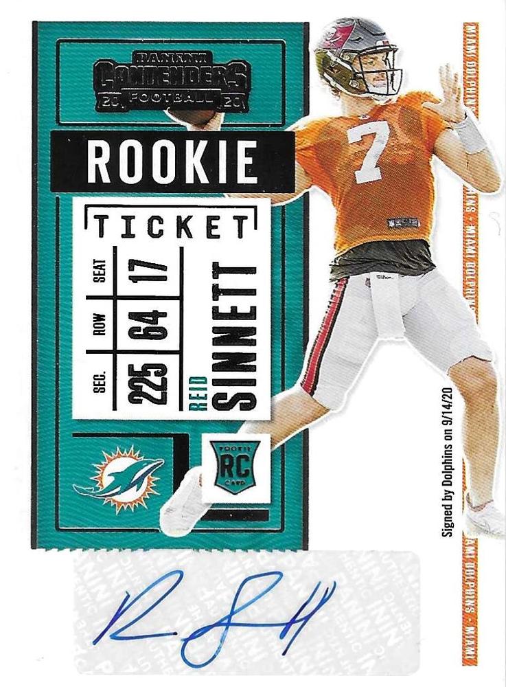 Reid Sinnett #271 Miami Dolphins | 2020 Panini Contenders |  | NFL Football