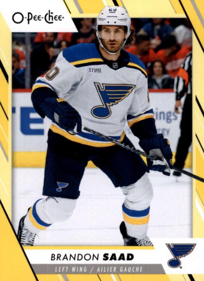 Brandon Saad #273 St. Louis Blues | 2023-24 O-Pee-Chee Yellow Border