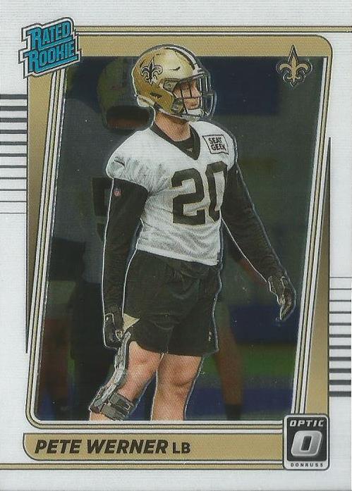 Pete Werner #276 New Orleans Saints | 2021 Donruss Optic | NFL Football