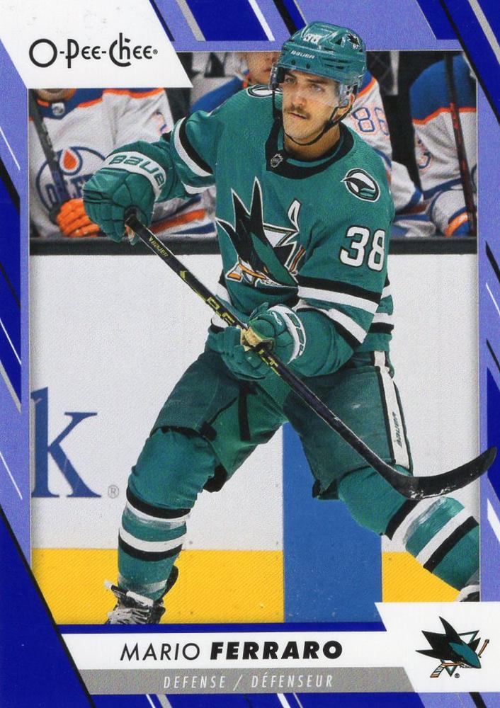 Mario Ferraro #278 San Jose Sharks | 2023-24 O-Pee-Chee Blue Border