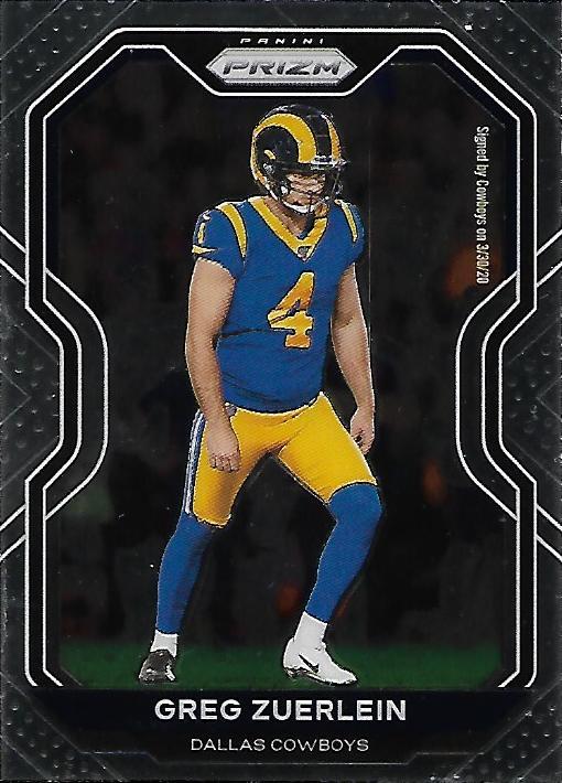 Greg Zuerlein #279 Dallas Cowboys | 2020 Panini Prizm | NFL Football