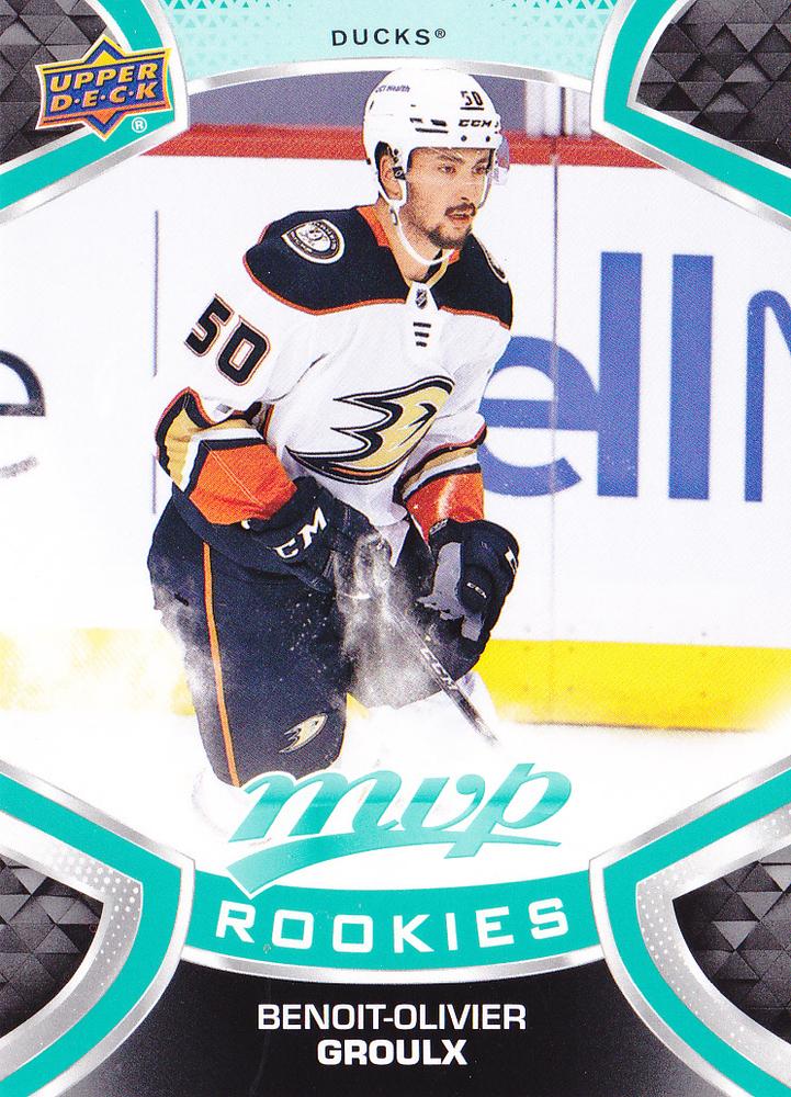 Benoit-Olivier Groulx Rookie #279 Anaheim Ducks | 2021-22 Upper Deck MVP