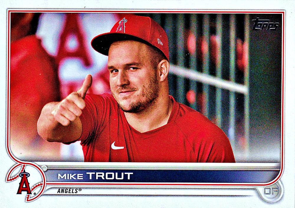 Mike Trout #27 Los Angeles Angels (Thumb up) | 2022 Topps