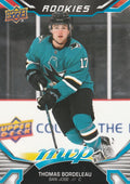 Thomas Bordeleau Rookie #281 San Jose Sharks | 2022-23 Upper Deck MVP