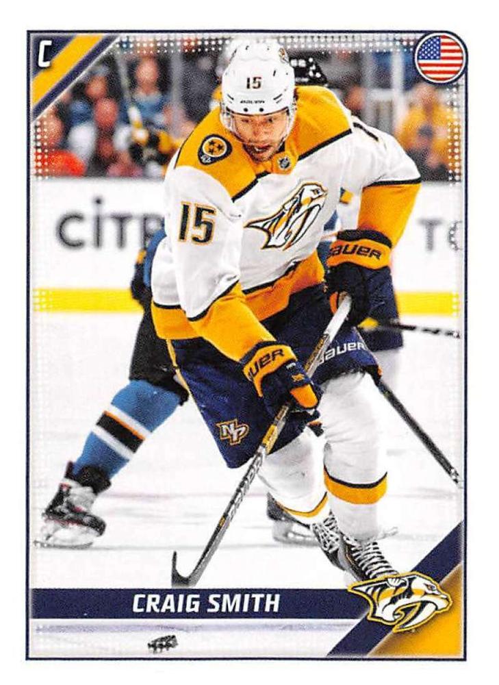 Craig Smith #282 Nashville Predators | 2019-20 Topps NHL Sticker Collection