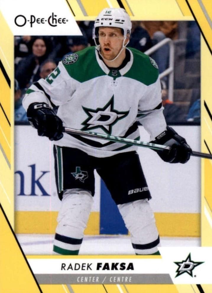 Radek Faksa #285 Dallas Stars | 2023-24 O-Pee-Chee Yellow Border