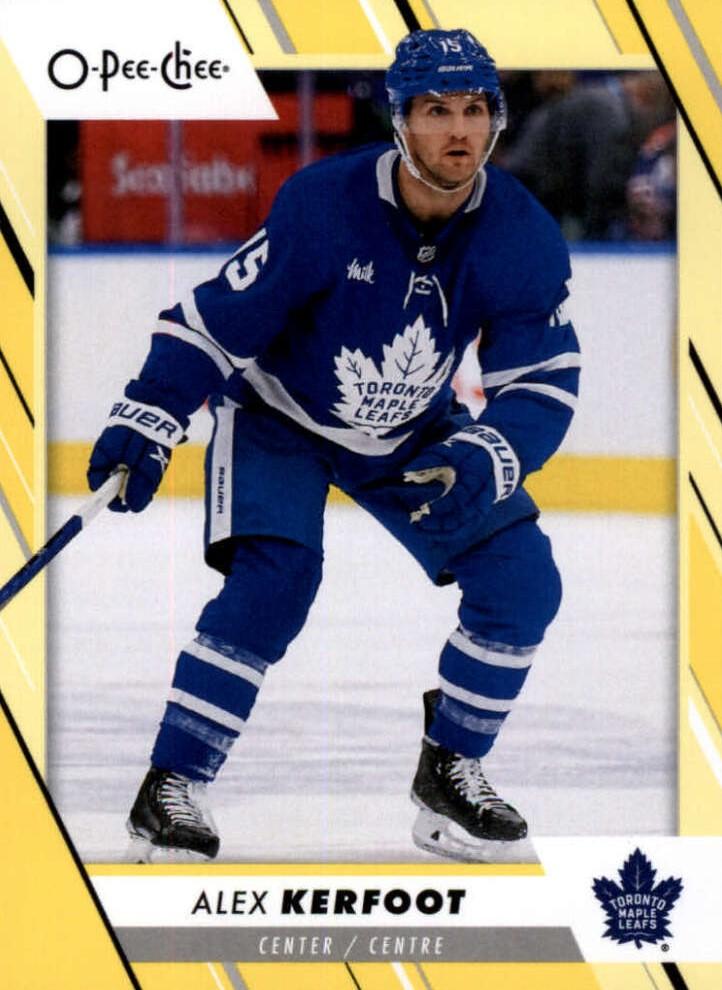 Alex Kerfoot #287 Toronto Maple Leafs | 2023-24 O-Pee-Chee Yellow Border