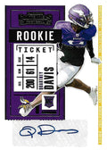 Quartney Davis #288 Minnesota Vikings | 2020 Panini Contenders |  | NFL Football