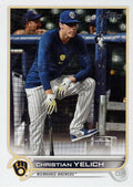 Christian Yelich #288 Milwaukee Brewers (In batting cage) | 2022 Topps
