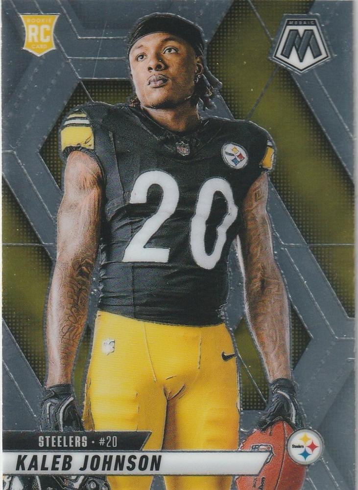 Kaleb Johnson #289 Pittsburgh Steelers | 2025 Panini Mosaic | NFL Football