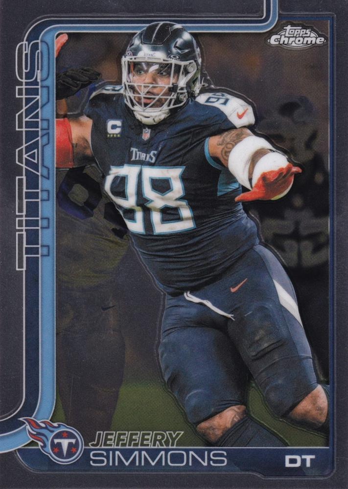 Jeffery Simmons #289 Tennessee Titans | 2025 Topps Chrome | NFL Football