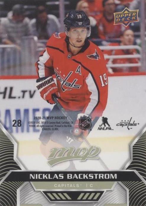 Nicklas Backstrom #28 Washington Capitals | 2020-21 Upper Deck MVP Puzzle Backs