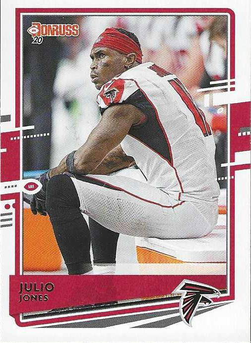 Julio Jones #28 Atlanta Falcons (Sitting, helmet off) | 2020 Panini Donruss | NFL Football