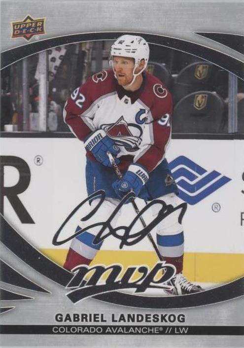 Gabriel Landeskog #28 Colorado Avalanche | 2023-24 Upper Deck MVP Silver Script