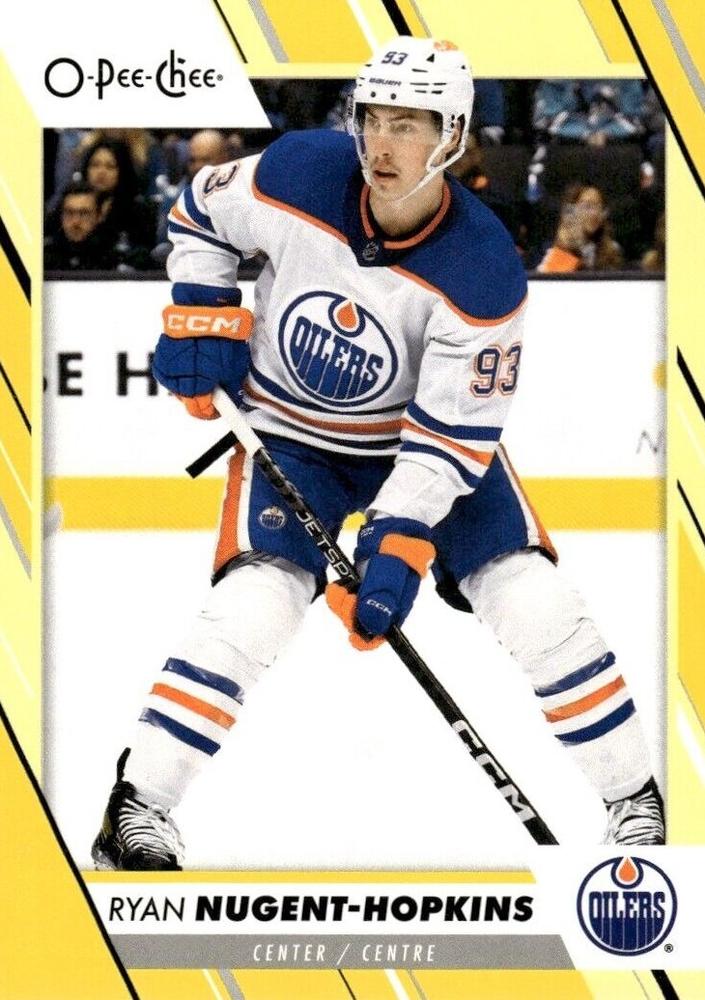 Ryan Nugent-Hopkins #28 Edmonton Oilers | 2023-24 O-Pee-Chee Yellow Border