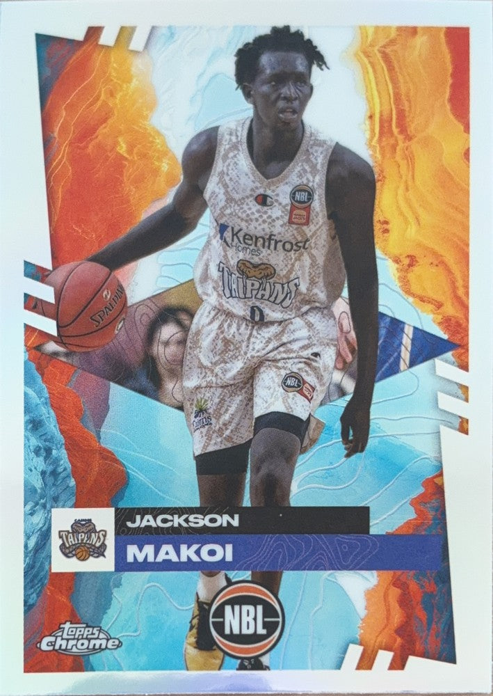 Jackson Makoi #28 Cairns Taipans | 2024-25 Topps Chrome NBL (front)