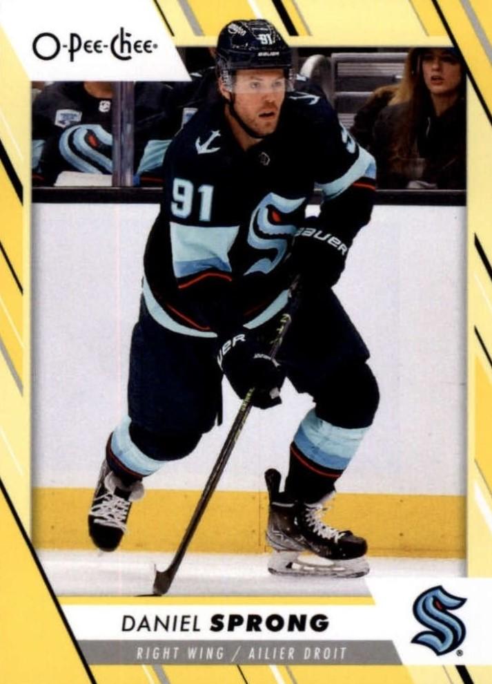 Daniel Sprong #292 Seattle Kraken | 2023-24 O-Pee-Chee Yellow Border