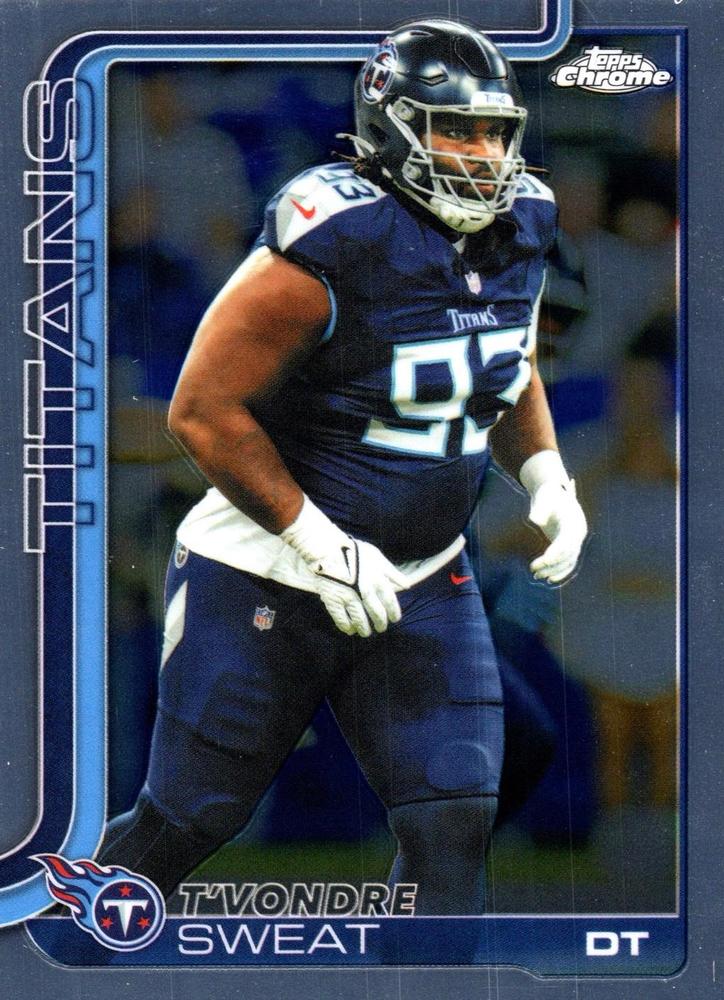 T'Vondre Sweat #292 Tennessee Titans | 2025 Topps Chrome | NFL Football