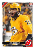 P.K. Subban #295 New Jersey Devils | 2019-20 Topps NHL Sticker Collection