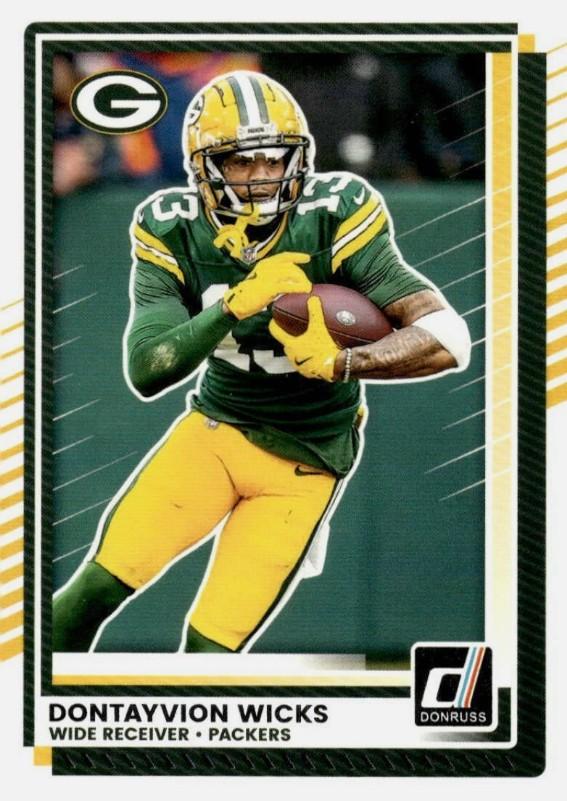 Dontayvion Wicks #295 Green Bay Packers | 2025 Donruss | NFL Football