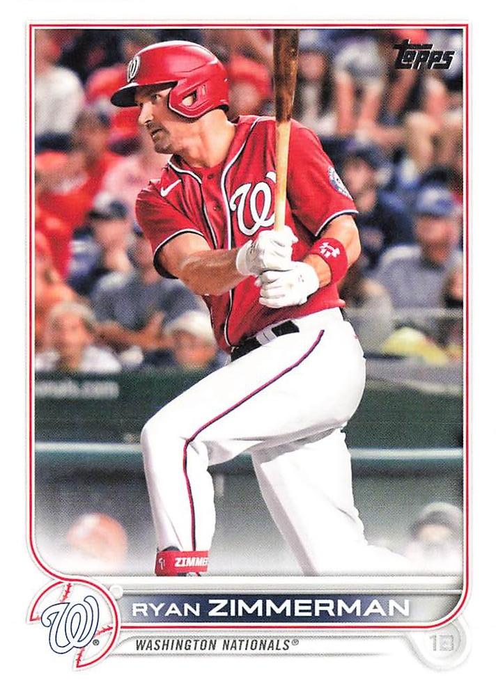 Ryan Zimmerman #296 Washington Nationals | 2022 Topps