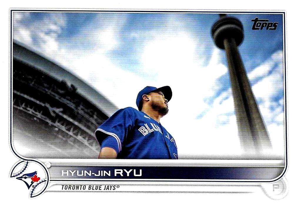 Hyun-Jin Ryu #297 Toronto Blue Jays (CN Tower in background) | 2022 Topps