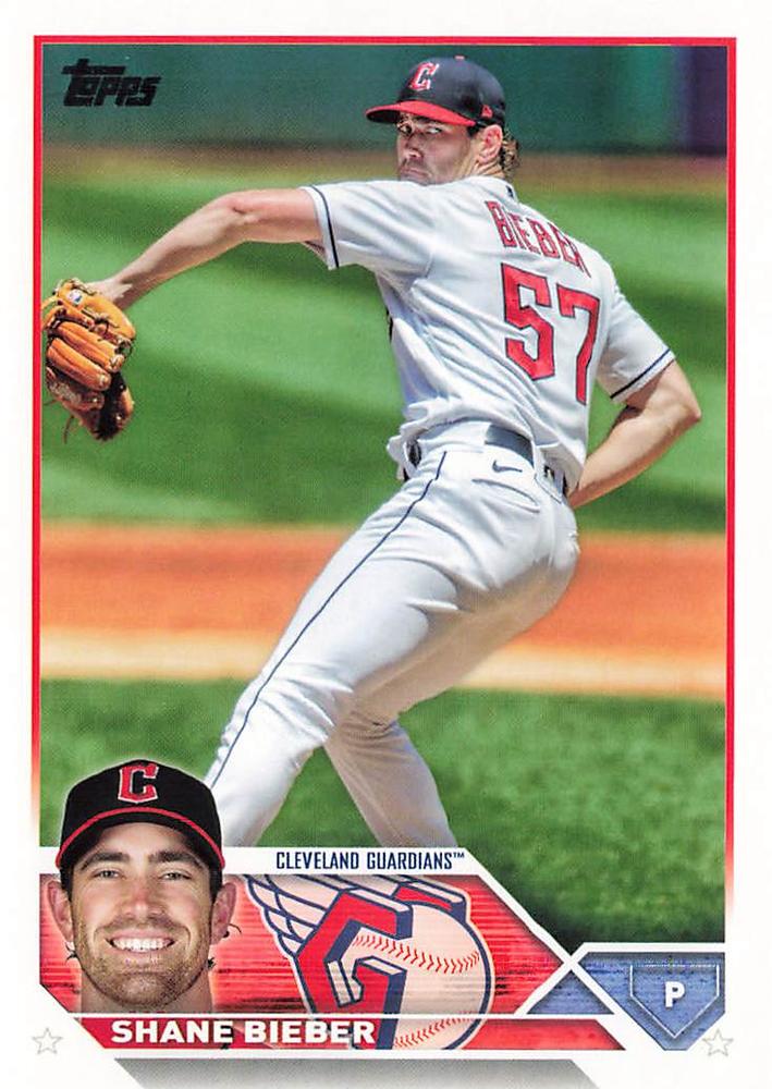 Shane Bieber #298 Cleveland Guardians | 2023 Topps