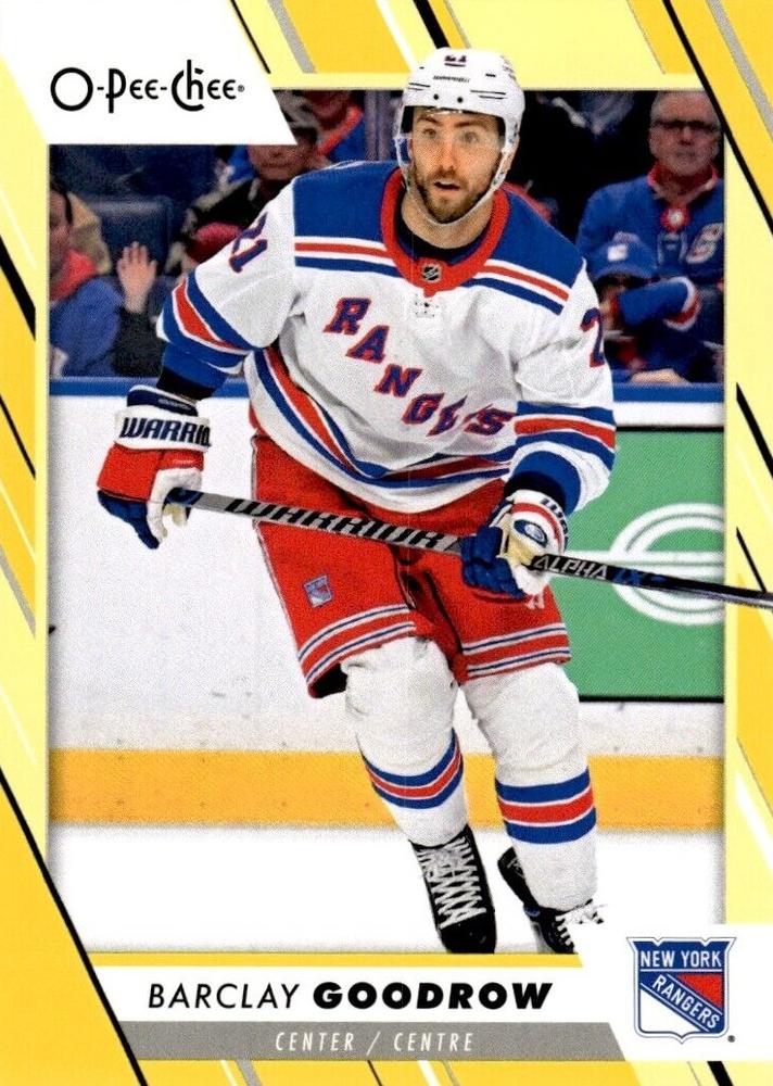 Barclay Goodrow #298 New York Rangers | 2023-24 O-Pee-Chee Yellow Border