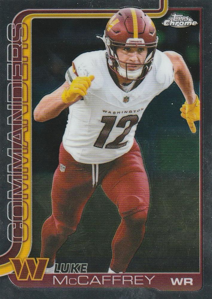 Luke McCaffrey #298 Washington Commanders | 2025 Topps Chrome | NFL Football