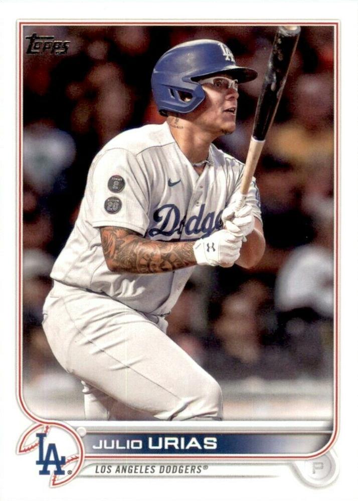Julio Urias #299 Los Angeles Dodgers (Batting) | 2022 Topps