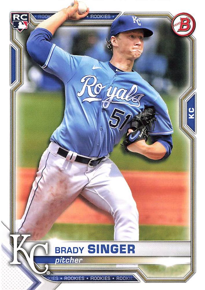 Brady Singer #29 Kansas City Royals | 2021 Bowman