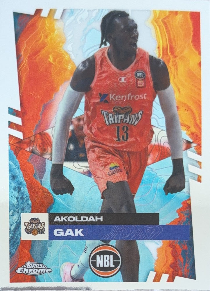 Akoldah Gak #29 Cairns Taipans | 2024-25 Topps Chrome NBL (front)