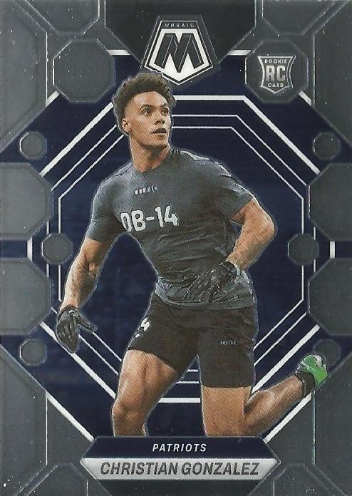 Christian Gonzalez #300 New England Patriots | 2023 Panini Mosaic | NFL Football