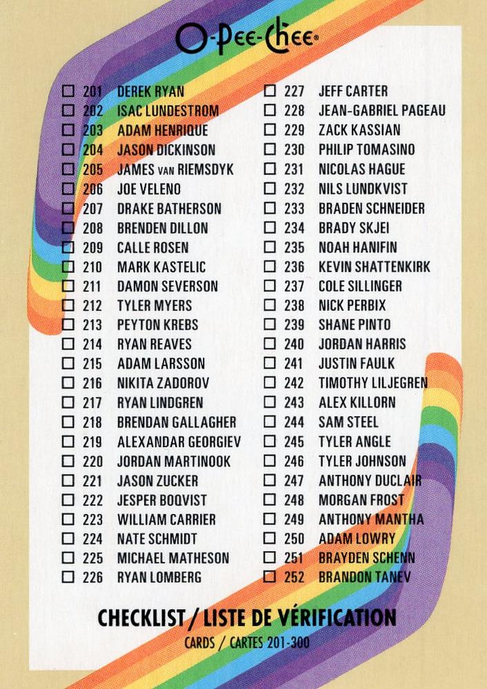 Checklist #300 Multi-Team | 2023-24 O-Pee-Chee Retro