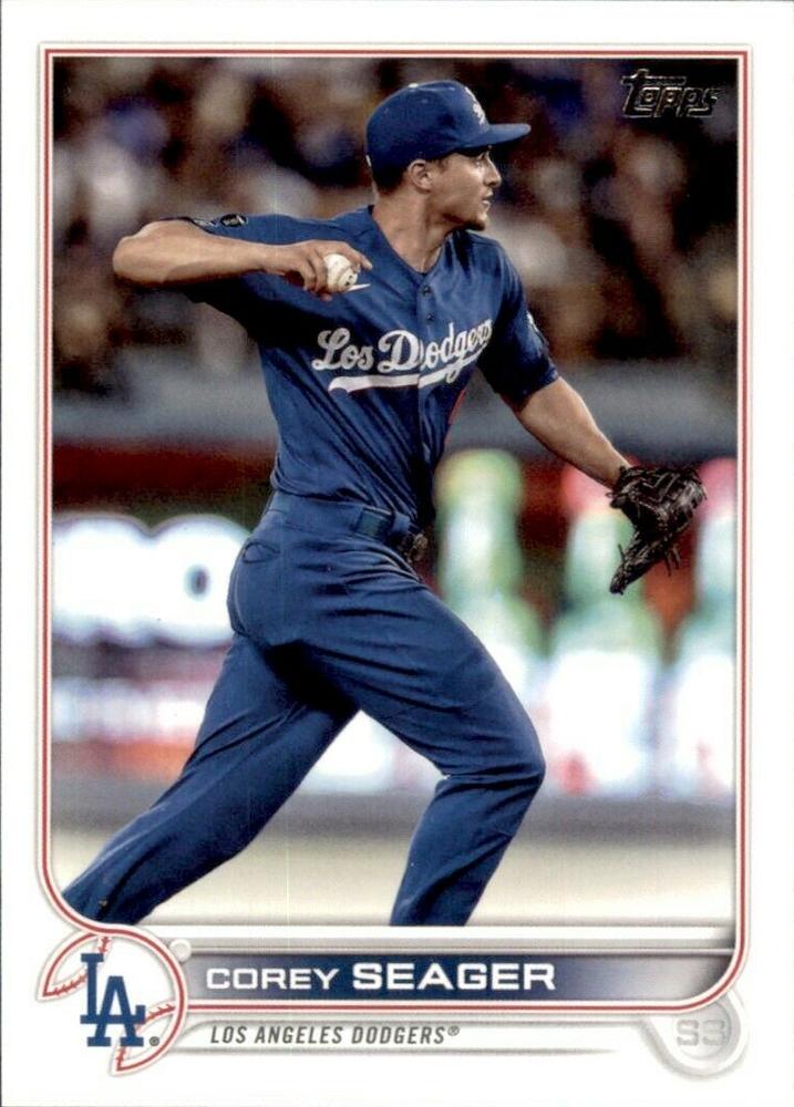Corey Seager #301 Los Angeles Dodgers (Blue uniform) | 2022 Topps