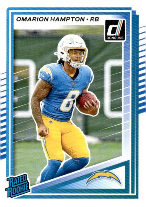 Omarion Hampton #303 Los Angeles Chargers | 2025 Donruss | NFL Football