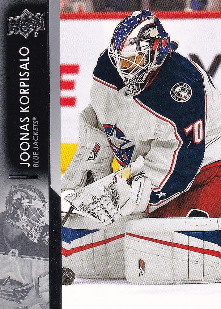 Joonas Korpisalo #304 Columbus Blue Jackets | 2021-22 Upper Deck