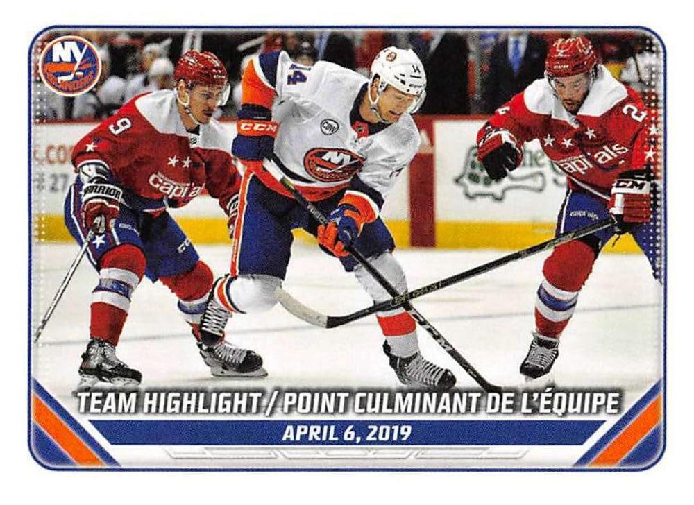 2018/19 Team Highlight #308 | 2019-20 Topps NHL Sticker Collection