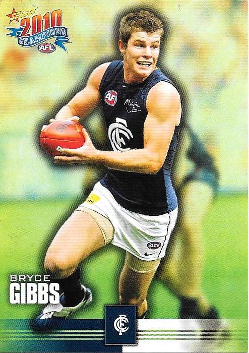 Bryce Gibbs #30 Carlton Blues | 2010 Select AFL Champions