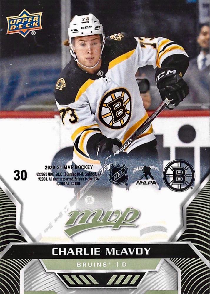 Charlie McAvoy #30 Boston Bruins | 2020-21 Upper Deck MVP Puzzle Backs