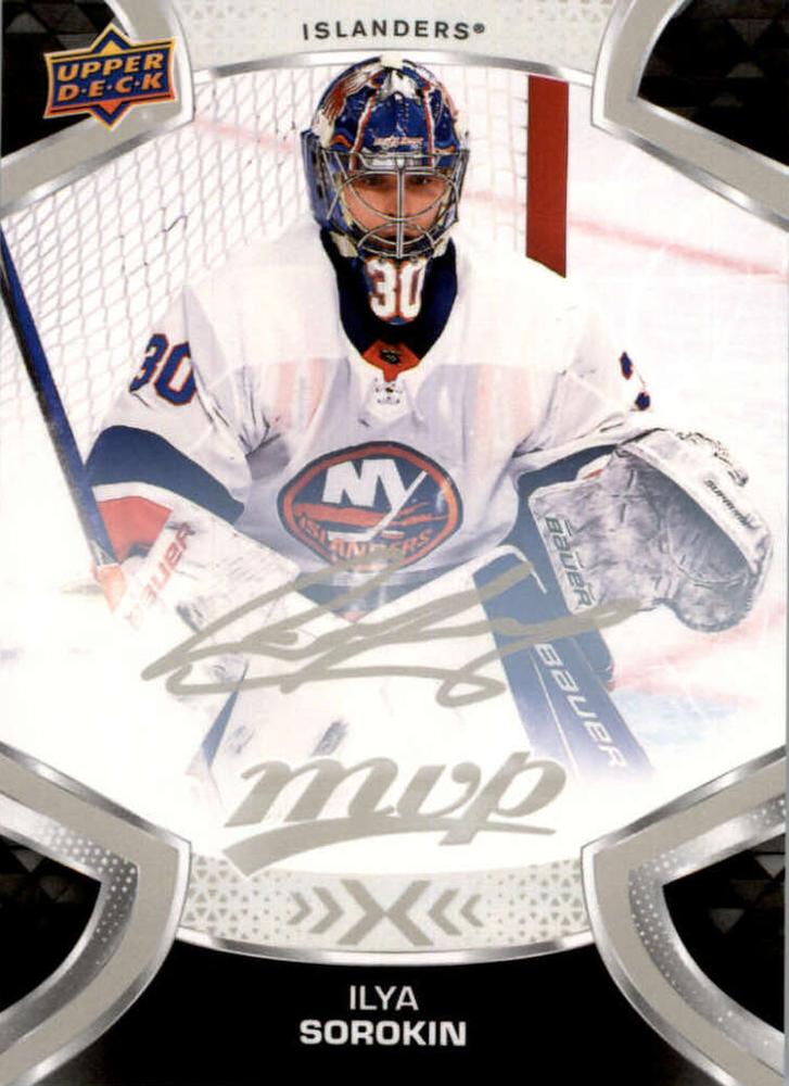 Ilya Sorokin #30 New York Islanders | 2021-22 Upper Deck MVP Silver Script