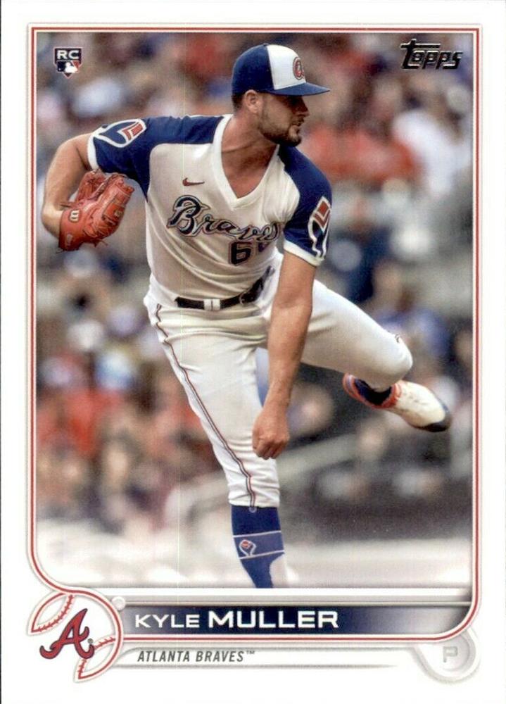 Kyle Muller #30 Atlanta Braves (Blue sleeves) | 2022 Topps