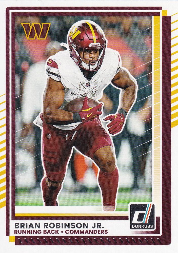 Brian Robinson Jr. #30 Washington Commanders | 2025 Donruss | NFL Football