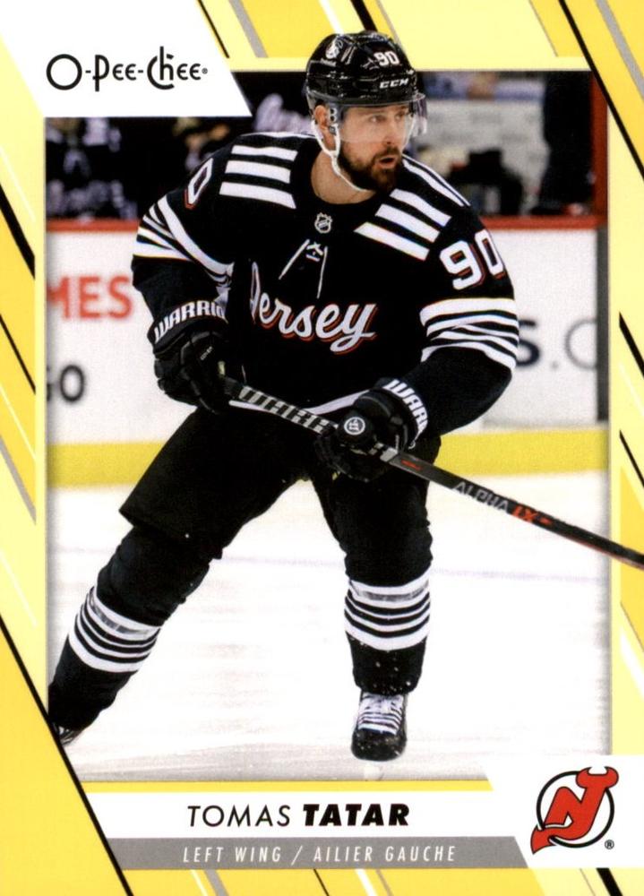 Tomas Tatar #311 New Jersey Devils | 2023-24 O-Pee-Chee Yellow Border