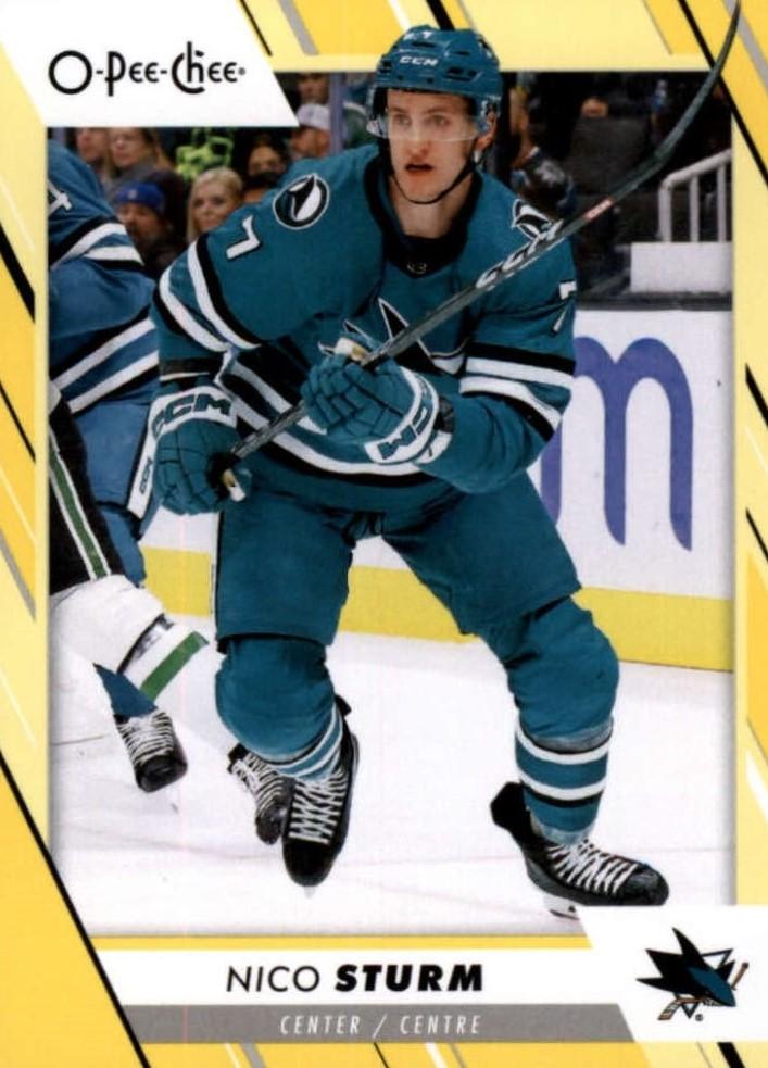Nico Sturm #312 San Jose Sharks | 2023-24 O-Pee-Chee Yellow Border