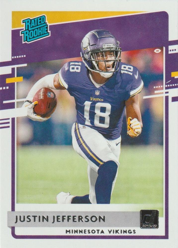 Justin Jefferson #313 Minnesota Vikings | 2020 Panini Donruss | NFL Football