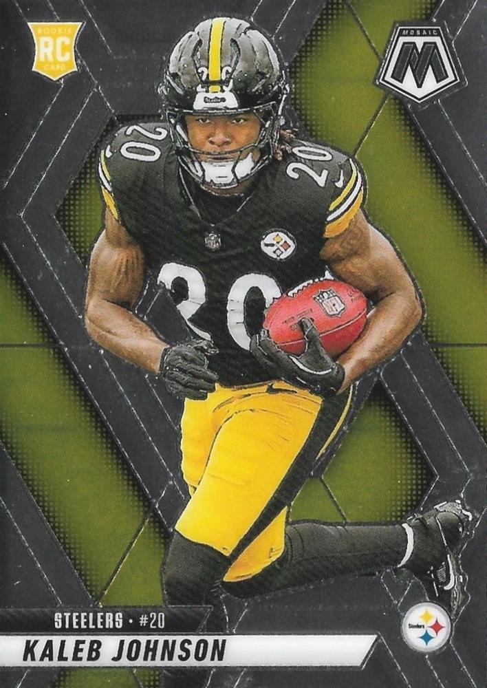 Kaleb Johnson #315 Pittsburgh Steelers | 2025 Panini Mosaic | NFL Football
