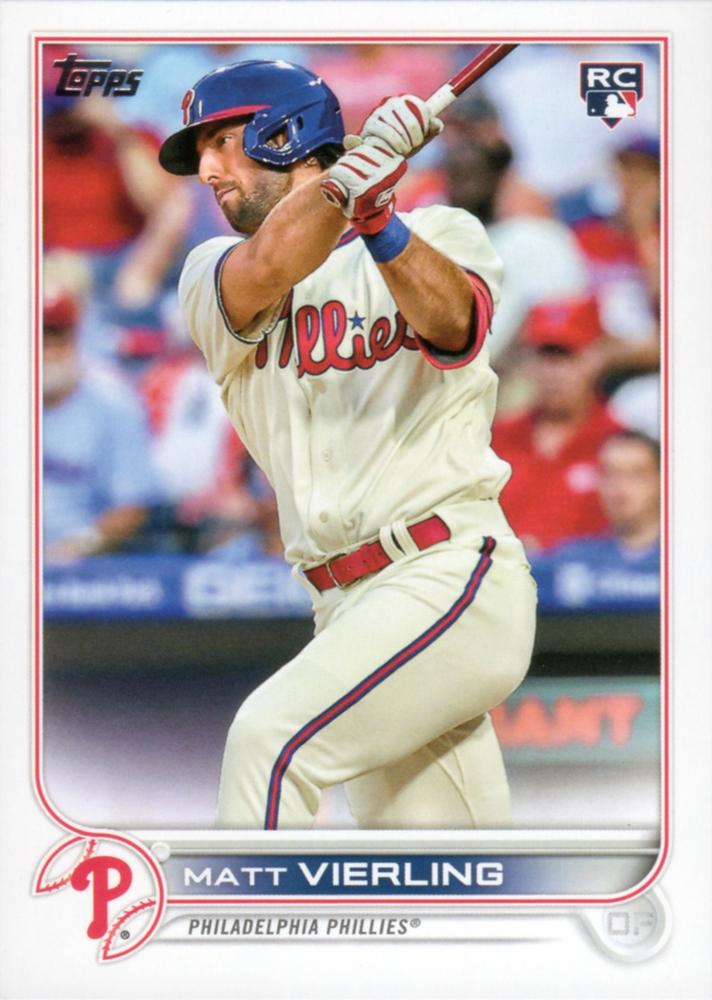 Matt Vierling #316 Philadelphia Phillies (Factory set, Large RC logo) | 2022 Topps